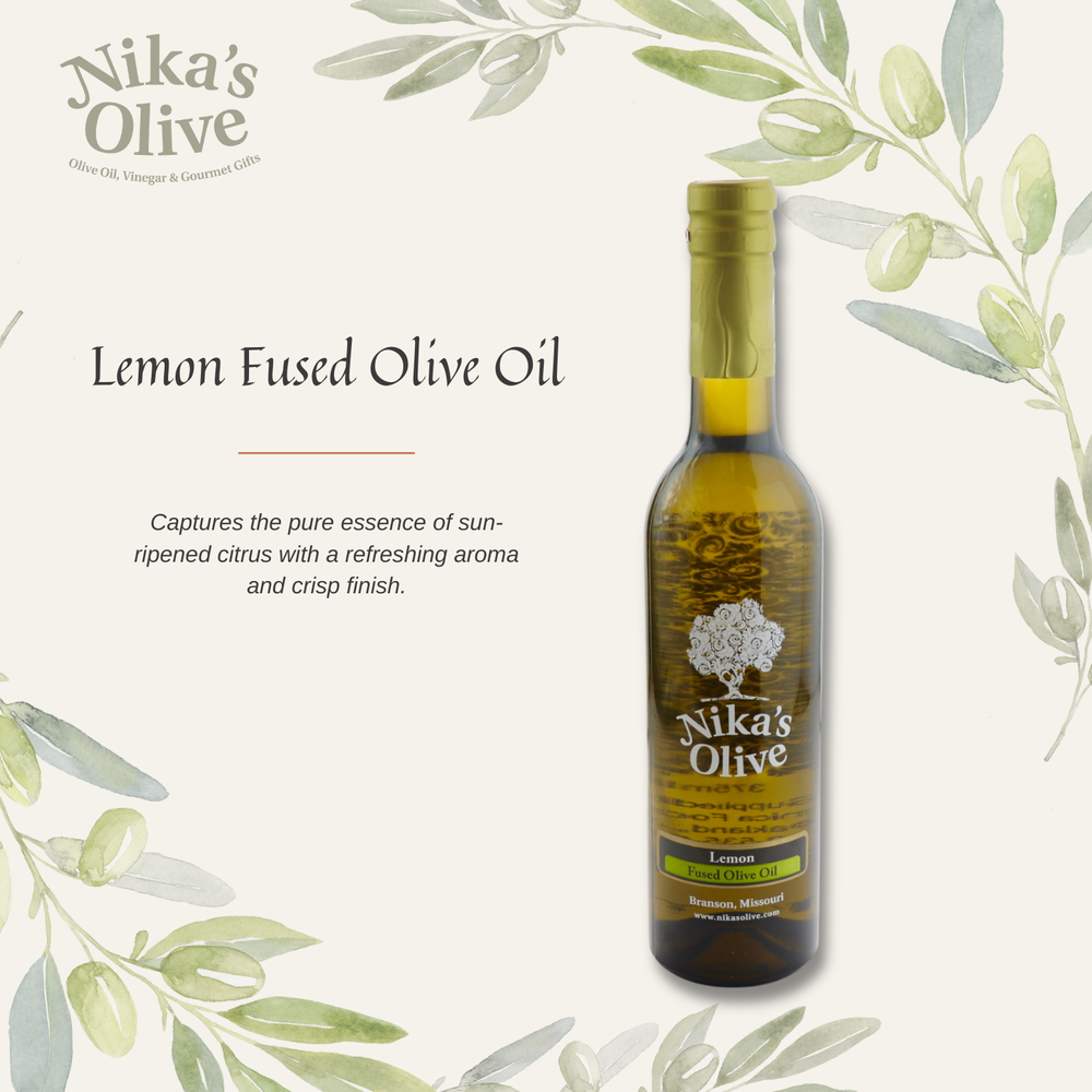 Lemon Fused Extra Virgin Olive Oil — Nika's Olive | Ultra Premium